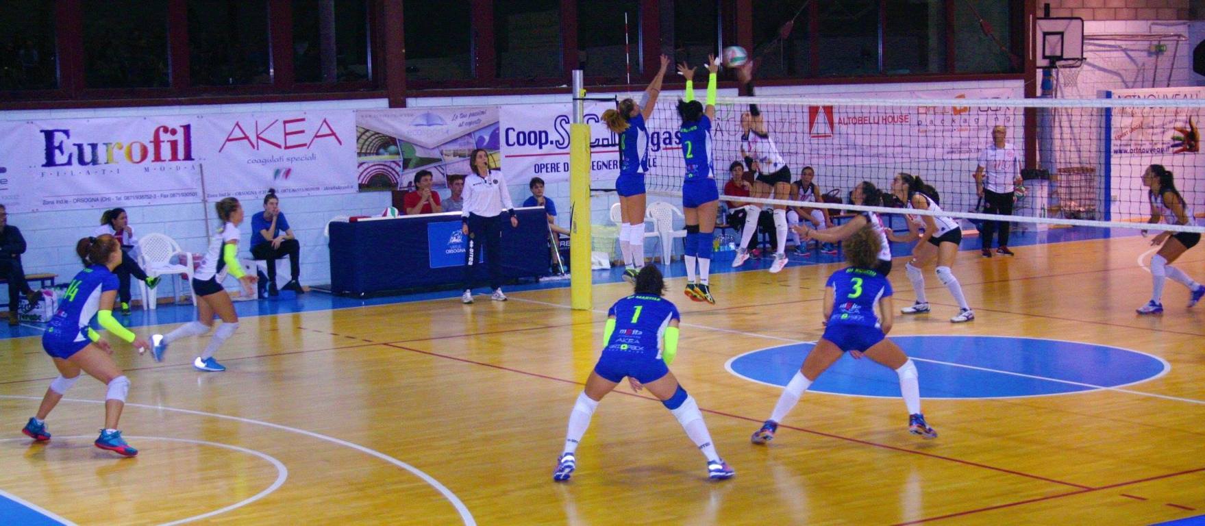 Volley, B2: Virtus Orsogna-M2G Solution Asem Bari 1-3